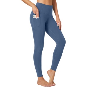 image:imageHeathyoga Leggings with Pockets for Women Tummy Control High Waisted Yoga Pants with Pockets for Women Compression LeggingsFog Blue