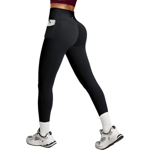 image:imageHeathyoga Scrunch Butt Lifting Leggings with Pockets for Women Tummy Control Compression Leggings No Front Seam Yoga PantsBlack