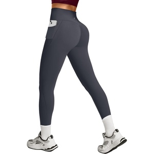 image:imageHeathyoga Scrunch Butt Lifting Leggings with Pockets for Women Tummy Control Compression Leggings No Front Seam Yoga PantsGrey