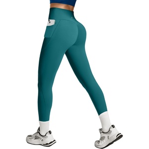 image:imageHeathyoga Scrunch Butt Lifting Leggings with Pockets for Women Tummy Control Compression Leggings No Front Seam Yoga PantsOcean Green