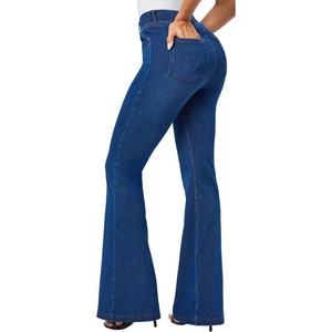 image:imageHeathyoga Stretchy Bell Bottom Jeans for Women Trendy Pull On Bootcut Flare Jean Leggings Jeggings for Women with PocketsLight Blue