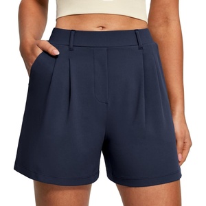 image:imageHeathyoga Stretchy Dress Shorts for Women Pull On Womens Shorts Dressy Casual High Waisted Summer Work Shorts Business CasualDark Blue