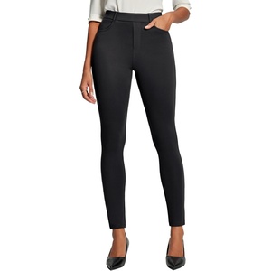 image:imageHeathyoga Womens Dress Pants Pull On Stretchy Work Pants Women Business Casual Outfits Slacks for Women Teacher Pants OfficeBlack