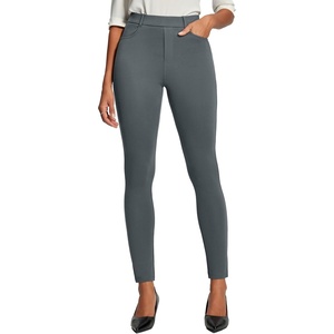 image:imageHeathyoga Womens Dress Pants Pull On Stretchy Work Pants Women Business Casual Outfits Slacks for Women Teacher Pants OfficeGrey
