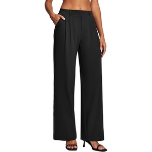 image:imageHeathyoga Womens Dress Pants Pull On Wide Leg Stretchy Work Pants Women Business Casual Outfits Slacks for Women TrousersBlack