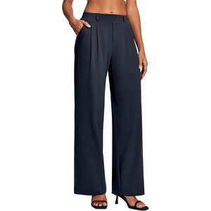 image:imageHeathyoga Womens Dress Pants Pull On Wide Leg Stretchy Work Pants Women Business Casual Outfits Slacks for Women TrousersDark Blue