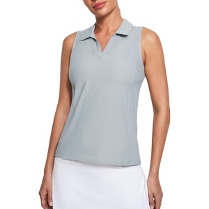 image:imageHeathyoga Womens Golf Shirt Golf Tank Tops for Women Polo Tennis Shirts Sleeveless Golf Shirts for Women Quick DryGrey