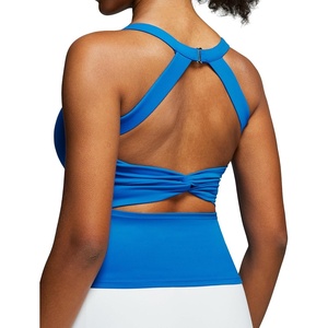 image:imageHeathyoga Workout Tank Tops Women with Built in Bras Racerback Tank Tops for Women Trendy CutOut Summer Tops Yoga PilatesBlue