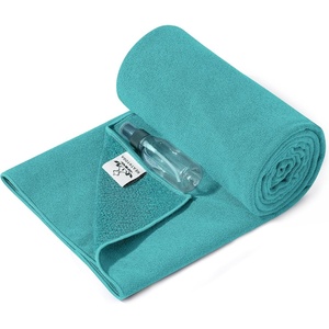 image:imageHeathyoga Yoga Mat Towel Non Slip for Hot Yoga Towel with Silicone Grip amp Free Spray Bottle 72X26 Extra Large Microfiber Yoga Towel for Bikram Pilates FitnessTeal