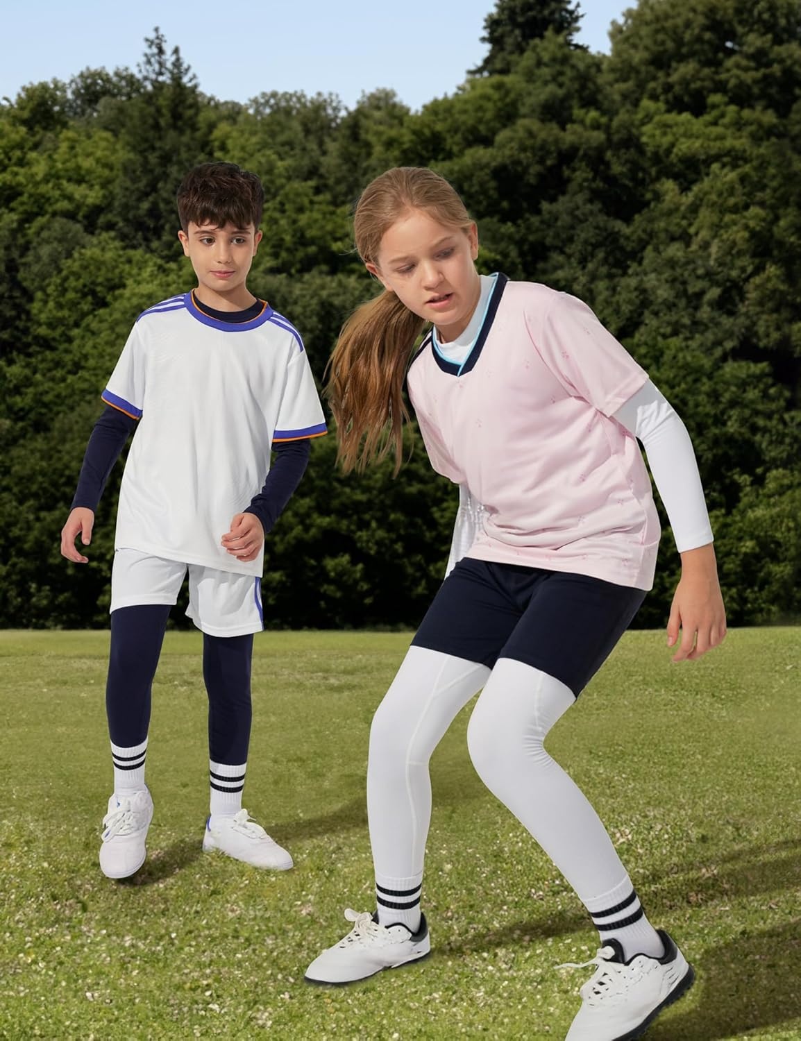 image:imageHeathyoga Thermal Underwear for Kids Boys Toddler Thermal Set Fleece Lined Long Johns Base Layer Winter Clothes for GirlsWhite