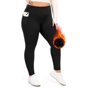 image:imageHeathyoga Fleece Lined Plus Size Leggings with Pockets Tummy Control Plus Size Pants for Women Workout Clothes XL4XL