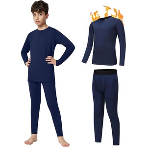 image:imageHeathyoga Thermal Underwear for Kids Boys Toddler Thermal Set Fleece Lined Long Johns Base Layer Winter Clothes for GirlsBlue