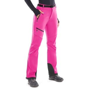 image:imageHeathyoga Snow Ski Pants Women Waterproof Softshell Insulated Fleece Lined Snowboard Pants Hiking Pants for Winter OutdoorPink