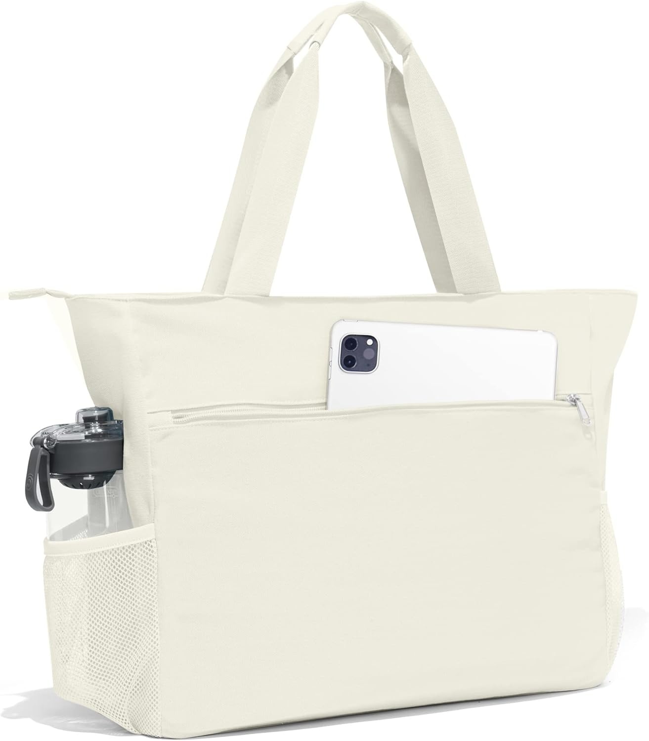 image:imageHeathyoga MultiFunctional Yoga Mat Carrier Gym Tote Bag Large Mat Pocket Womens Workout BagZipperBeige