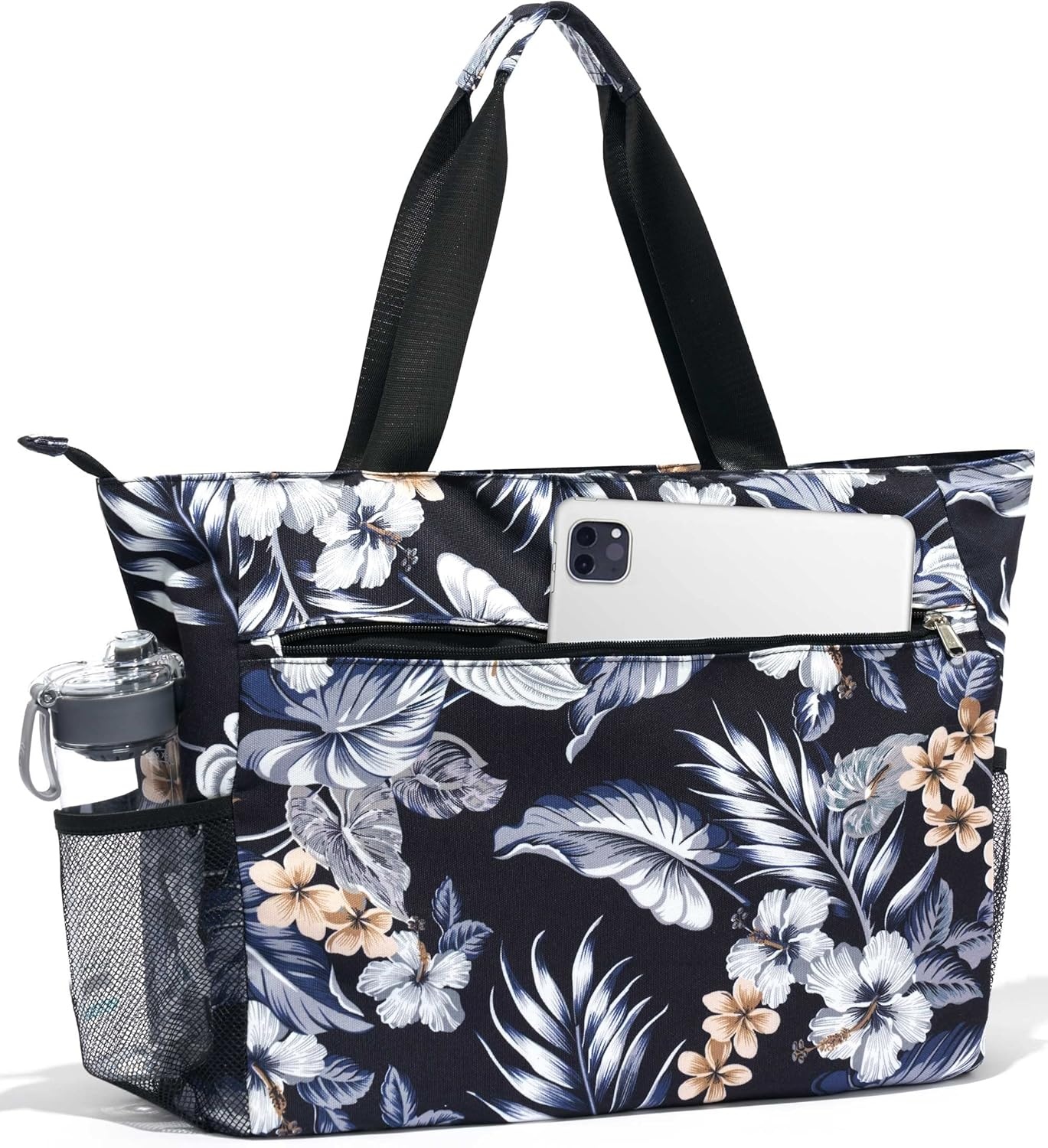 image:imageHeathyoga MultiFunctional Yoga Mat Carrier Gym Tote Bag Large Mat Pocket Womens Workout BagZipperFlowers