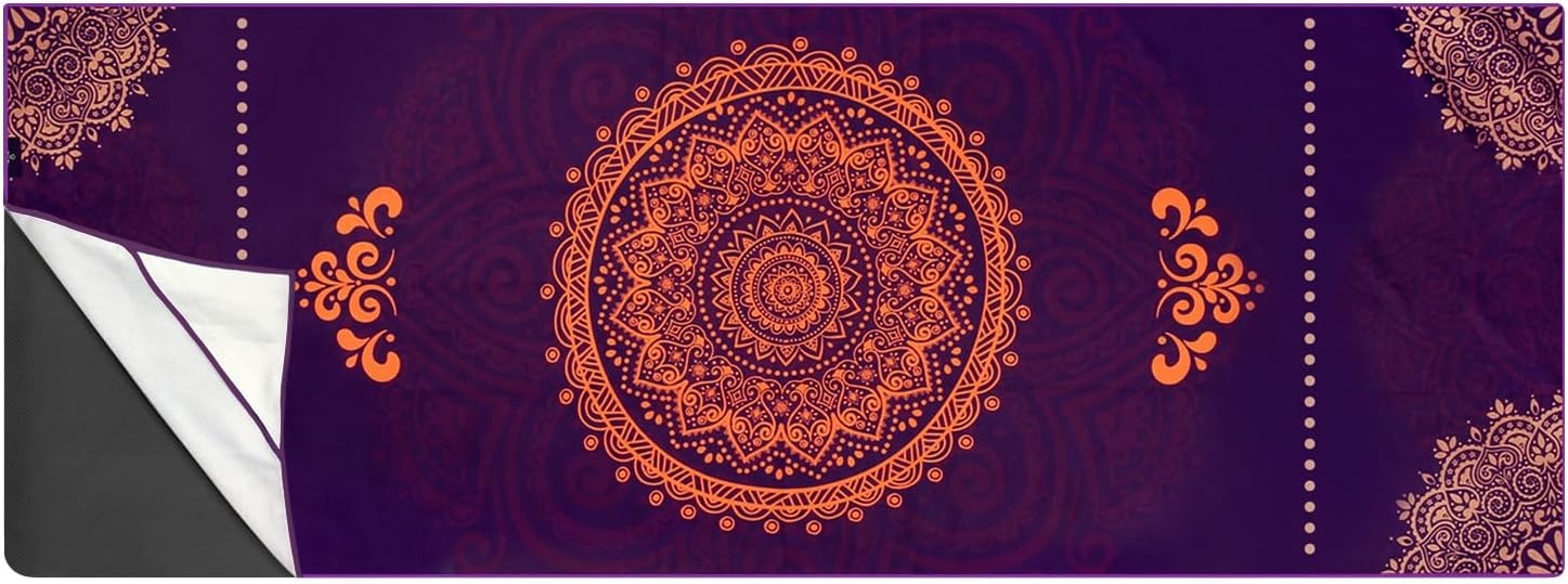 image:imageHeathyoga Non Slip Hot Yoga Towel 100 Microfiber Non Slip Yoga Mat Towel for Hot Yoga Pilates and Fitness Exclusive Corner Pockets Design Free Spray BottleUnity