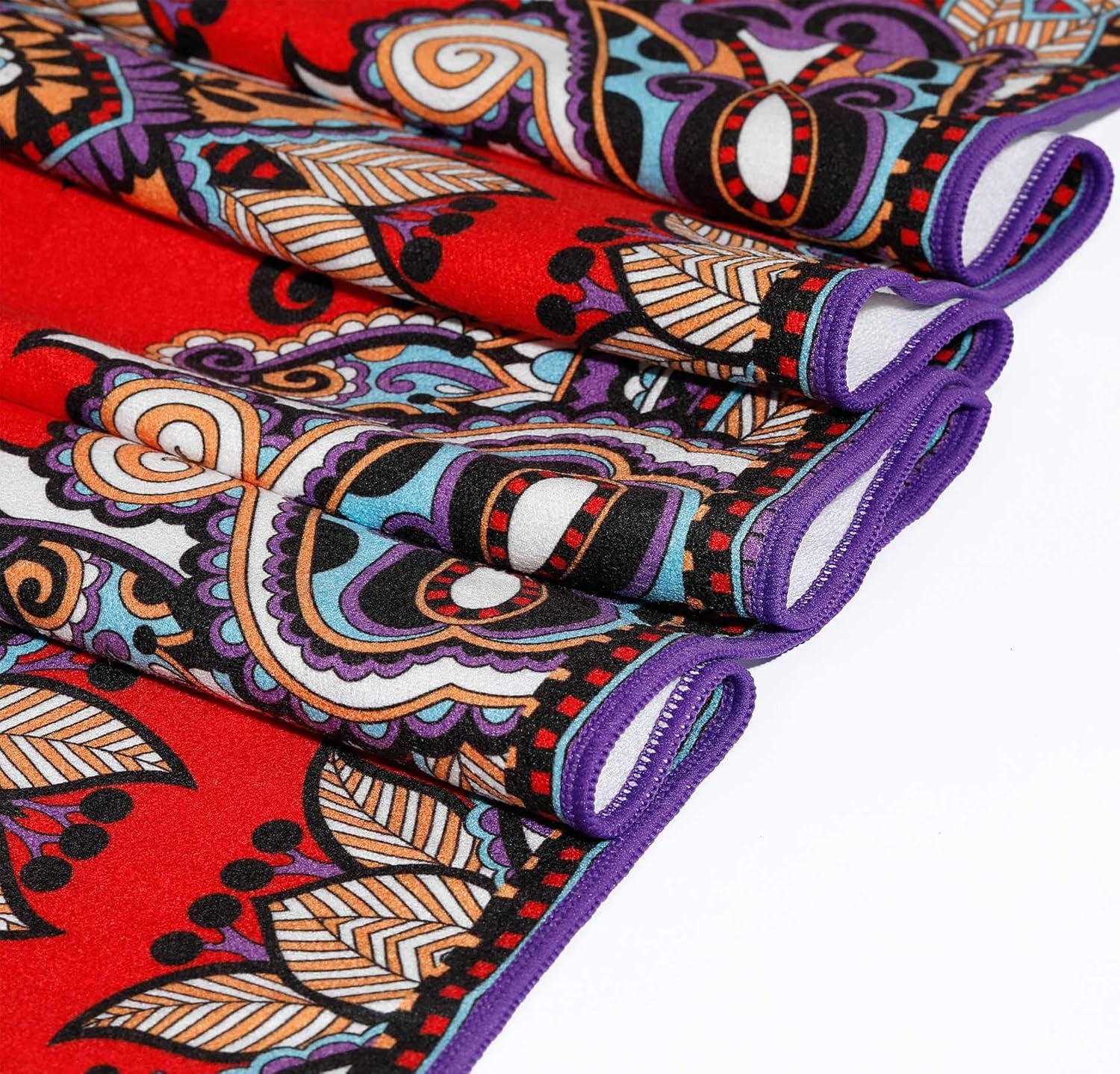 image:imageHeathyoga Non Slip Hot Yoga Towel 100 Microfiber Non Slip Yoga Mat Towel for Hot Yoga Pilates and Fitness Exclusive Corner Pockets Design Free Spray BottleAncient Secret