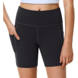 image:imageHeathyoga 5 Girls Volleyball Shorts for Teen Girls Dance Biker Shorts Kids Gymnastics Athletic SpandexBlack