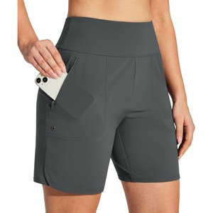 image:imageHeathyoga 7 Swim Board Shorts Women Strechy High Waisted Beach Shorts for Women with Liner Quick Dry Bathing Suit BottomsGrey