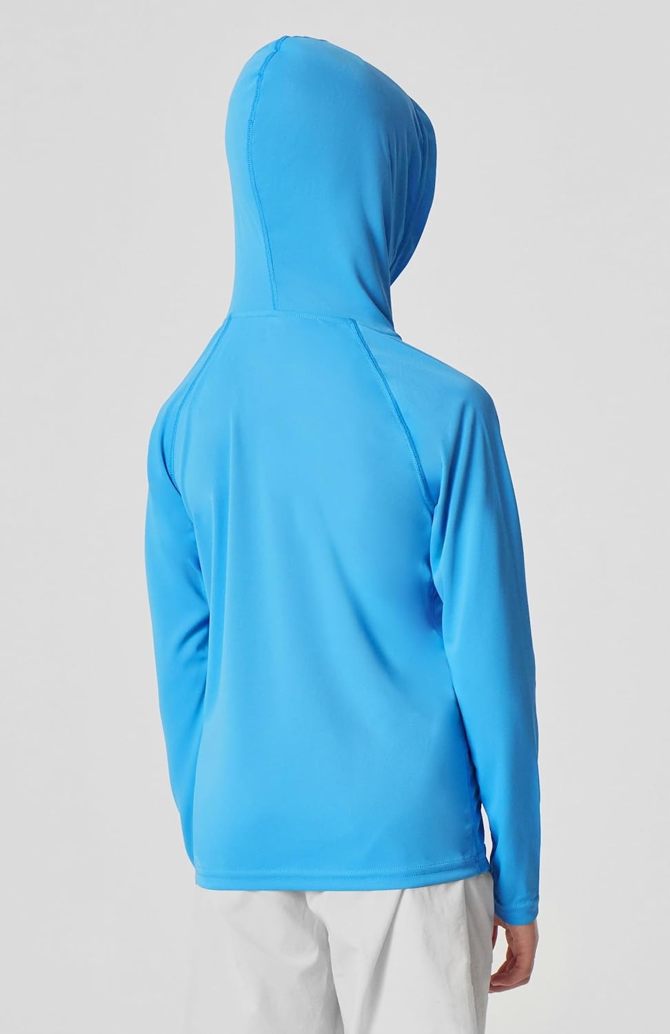 image:imageHeathyoga Rash Guard for Boys Swim Shirt UPF 50 UV Sun Protection Hooded Fishing Shirt with Pocket for Toddler KidHoodie Blue