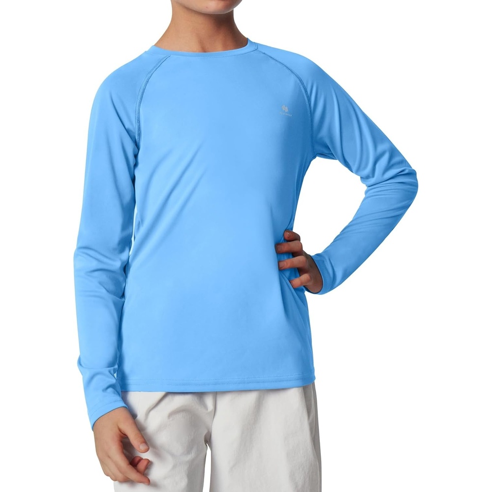 image:imageHeathyoga Boys Rash Guard UPF 50 Swim Shirt UV Sun Protection Hooded Long Sleeve