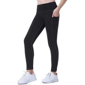 image:imageHeathyoga Girls Leggings with Pockets Athletic Leggings Girls Pants Clothes for Teen Girl Kids Dance WorkoutBlack