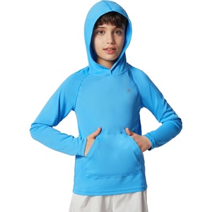 image:imageHeathyoga Rash Guard for Boys Swim Shirt UPF 50 UV Sun Protection Hooded Fishing Shirt with Pocket for Toddler KidHoodie Blue
