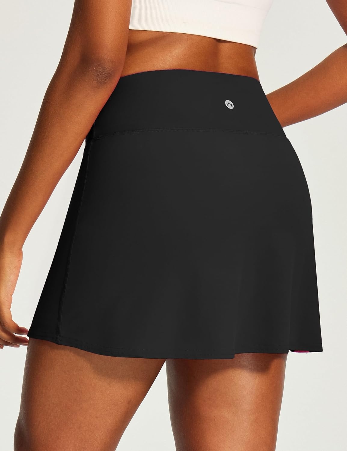 image:imageHeathyoga 15 Tennis Skirt for Women Tummy Control Tennis Skirts for Women A Line Athletic Skorts for Woman with PocketsBlack